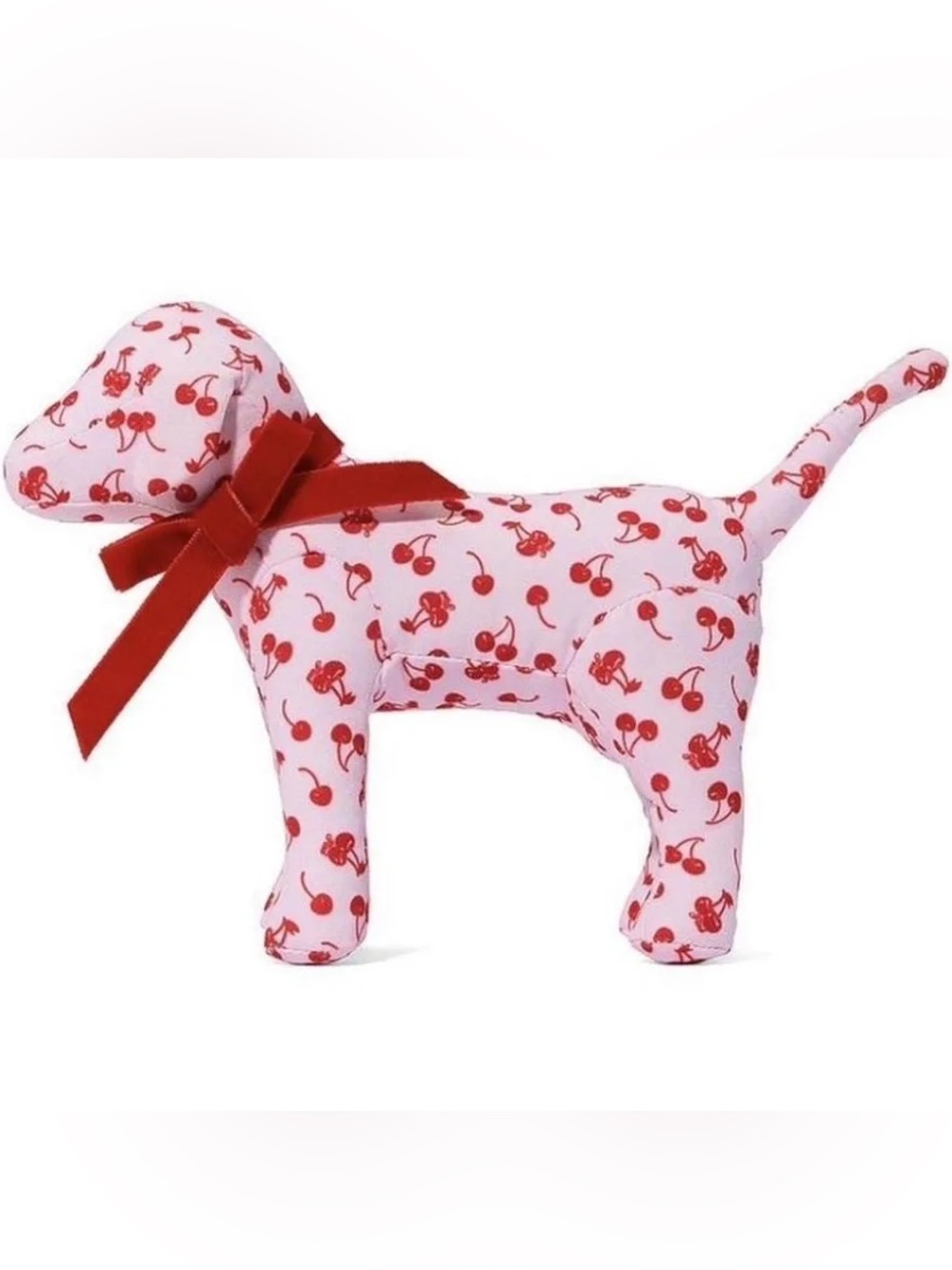 🍒 PINK Victoria's Secret Cherry-Print Collectible Dog